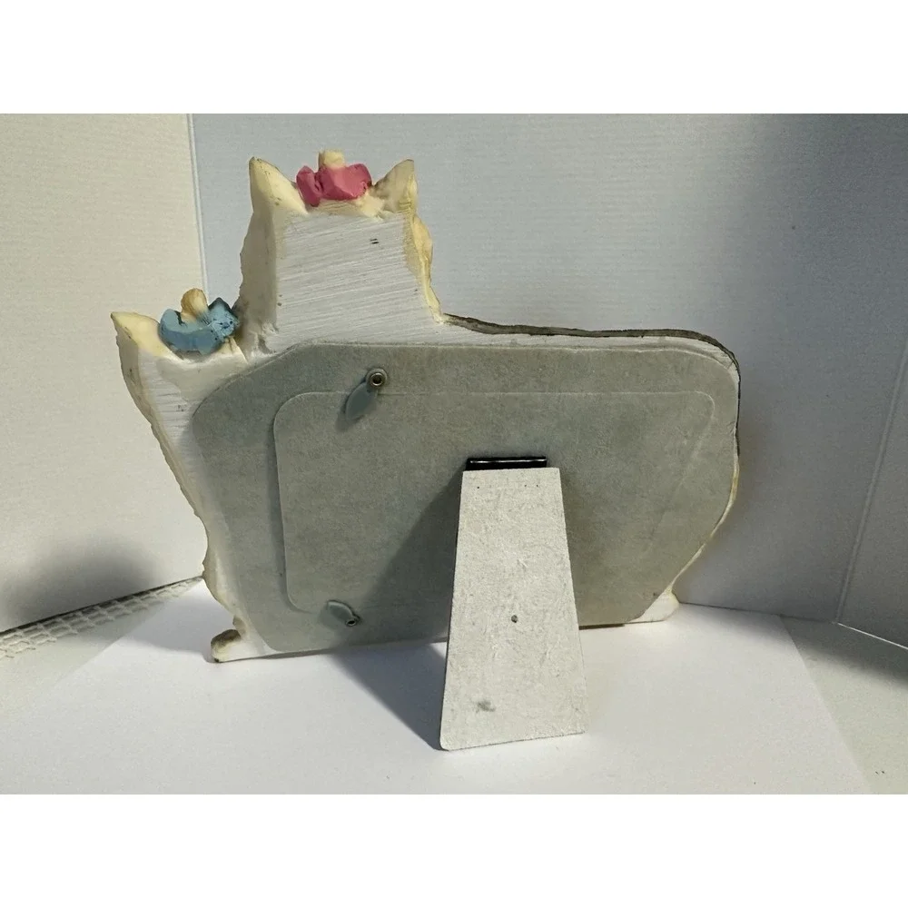 Yorkie Yorkshire Terrier Resin Picture Frame Dimensional Holds 4x6 Photo Dog Mom